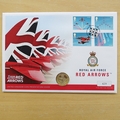 2019 Royal Air Force Red Arrows 2 Pounds Coin Cover - First Day Cover Westminster
