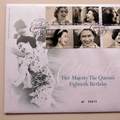 2006 HM The Queen 80th Birthday 5 Pounds Coin Cover - Royal Mail First Day Cover