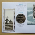 2013 The Battle of The Atlantic 70th Anniversary 1 Dollar Coin Cover - Benham First Day Cover