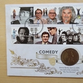 2015 Comedy Greats King George V Penny Coin Cover - Benham First Day Cover