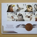 2019 Birds of Prey 1967 Penny Coin Cover - Benham First Day Cover