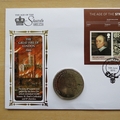 2010 The Age of Stuarts 1 Dollar Coin Cover - Benham First Day Cover