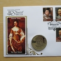 2010 The Royal House of Stuart 1 Dollar Coin Cover - Benham First Day Cover