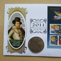 2011 Christmas 2011 400th Anniversary King James Bible 1 Dollar Coin Cover - Benham First Day Cover