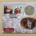 1999 Millennium Countdown Entertainers Gibraltar 1 Crown Coin Cover - Benham First Day Cover