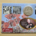 1999 Millennium Countdown Soldiers Isle of Man 1 Crown Coin Cover - Benham First Day Cover