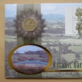 2000 Botanic Gardens Wales 1 Pound Coin Cover - Benham First Day Cover