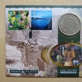 2000 The New Millennium People & Place 1 Dollar Coin Cover - Benham First Day Cover Signed