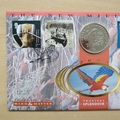 2000 The New Millennium Mind & Matter 1 Dollar Coin Cover - Benham First Day Cover