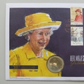 2001 The Golden Jubilee 100 Days To Go Crown Coin Cover - Westminster Collection First Day Covers