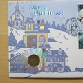 2004 Merry Christmas 1942 Silver Threepence Coin Cover - Benham First Day Cover