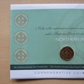 2003 Northern Ireland One Pound Coin Anniversary 1 Pound Coin First Day Cover by Mercury