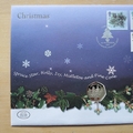 2002 Christmas Isle of Man Silver 50p Pence Coin Cover - First Day Cover Mercury