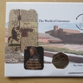 2000 The World of Literature 50p Pence Coin Cover - First Day Cover by Mercury