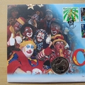 2002 Circus 1 Dollar Coin Cover - First Day Cover by Mercury