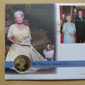 2000 The Queen Mother 100th Birthday Silver 1 Crown Coin Cover - First Day Cover by Mercury