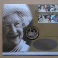 2000 The Queen Mother Women of the Century Silver Crown Coin Cover - First Day Cover by Mercury