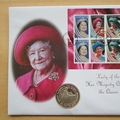 2000 The Queen Mother Lady of the Century Guernsey Silver 50p Pence Coin Cover - First Day Cover by Mercury