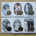 2000 Centenary of HM The Queen Mother Isle of Man 1 Crown Coin Covers Set - First Day Covers by Mercury