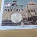 2008 Nelson Birth 250th Anniversary Crown Coin Cover - Gibraltar First Day Cover