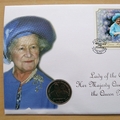 2000 The Queen Mother Lady of the Century Isle Of Man 1 Crown Coin Cover - First Day Cover by Mercury