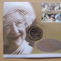 2000 The Queen Mother Women of the Century Isle of Man 1 Crown Coin Cover - First Day Cover by Mercury