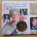 1997 The Queen Mother Coronation Diamond Jubilee 5 Crowns Coin Cover - First Day Cover by Mercury