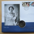 2002 The Queen Mother Memorial Isle of Man 1 Crown Coin Cover - First Day Cover by Mercury