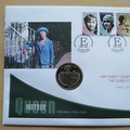 2002 The Queen Mother Memorial Guernsey 1 Dollar Coin Cover - First Day Cover by Mercury