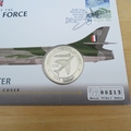 2008 History of RAF Hawker Hunter Crown Coin Cover - Gibraltar First Day Cover by Mercury
