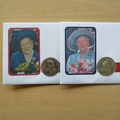 2002 Life & Times of The Queen Mother 50p Pence Coin Covers Set - Solomon Islands First Day Covers