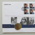 2000 Prince William 18th Birthday 1 Crown Coin Cover - First Day Cover by Mercury