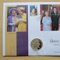 2001 The Queen Mother 101st Birthday Isle of Man 1 Crown Coin Cover - UK First Day Cover by Mercury