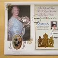 2000 The Queen Mother 100th Birthday 4000 Kwacha Silver Coin Cover - Zambia First Day Cover