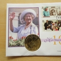 2000 The Queen Mother 100th Birthday 50p Pence Coin Cover - St Helena First Day Cover by Mercury