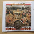 1993 Queen Elizabeth II 40th Anniversary Alderney 2 Pounds Coin Cover - First Day Cover