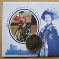 1996 Queen Elizabeth II 70th Birthday  Crown Coin Cover - UK First Day Cover by Mercury