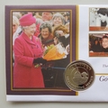 2002 The Queen's Golden Jubilee 50p Pence Coin Cover - Tristan Da Cunha First Day Cover by Mercury