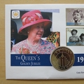 2002 The Queen's Golden Jubilee 50p Pence Coin Cover - Cayman Islands First Day Cover by Mercury