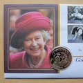 2002 The Queen's Golden Jubilee 50p Pence Coin Cover - Bermuda First Day Cover by Mercury