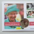 2002 The Queen's Golden Jubilee 50p Pence Coin Cover - Bahamas First Day Cover by Mercury