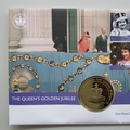 2002 The Golden Jubilee 50p Pence Coin Cover - Niuafo'ou First Day Cover by Mercury