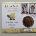 1999 Diana Princess of Wales Memorial 5 Pounds Coin Cover - Royal Mint First Day Cover