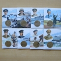 1994 D-Day 50th Anniversary 1 Crown Coin Cover Set - Isle of Man First Day Covers