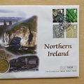 2001 Northern Ireland 1 Pound Coin Cover - UK First Day Cover