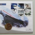 2002 Airliners 1 Crown Coin Cover - Westminster Collection UK First Day Covers