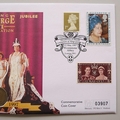 1997 Diamond Jubilee Coronation King George VI 3 Pence Coin Cover - UK First Day Cover