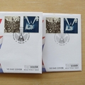 1995 VE Day 50th Anniversary 2 Pounds Coin Covers Set - UK First Day Cover