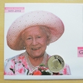 2002 The Queen Mother Life & Times Silver 5 Pounds Coin Cover - UK First Day Cover