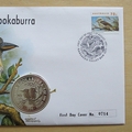 1993 Australia's Kookaburra 1oz Fine Silver One Dollar Coin Cover - Australia First Day Cover